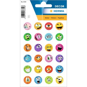 herma glimmered smily stickers decorazione adesivi Reward