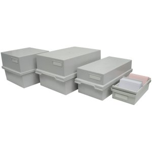 Scatola per 500 schede A6 K Grigio chiaro