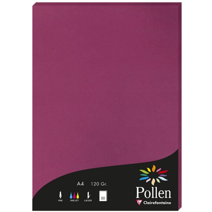 Carta polline A4 120g 50 fogli lampone