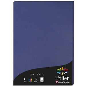 Carta polline A4 120g 50 fogli blu royal
