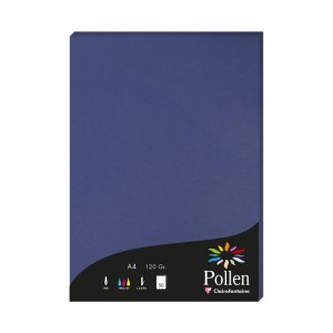 Carta polline A4 120g 50 fogli blu royal