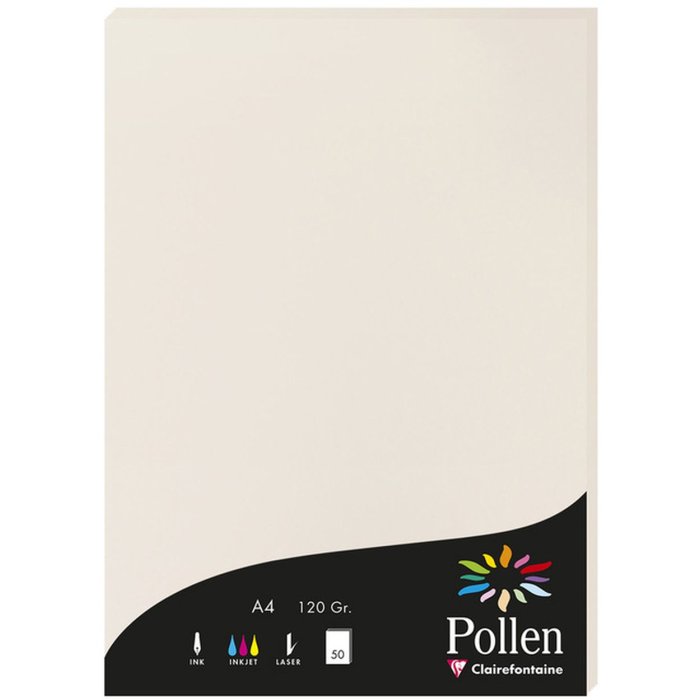 Carta A4 Pollen 120g 50 fogli grigio chiaro