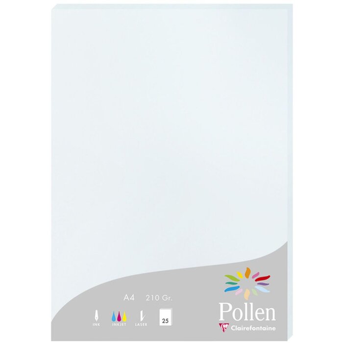 Carta A4 Pollen 210g blu 25 fogli