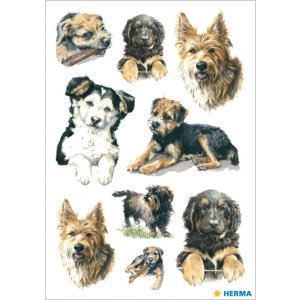 simpatici adesivi per cani della serie decor, autoadesivi