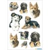 simpatici adesivi per cani della serie decor, autoadesivi