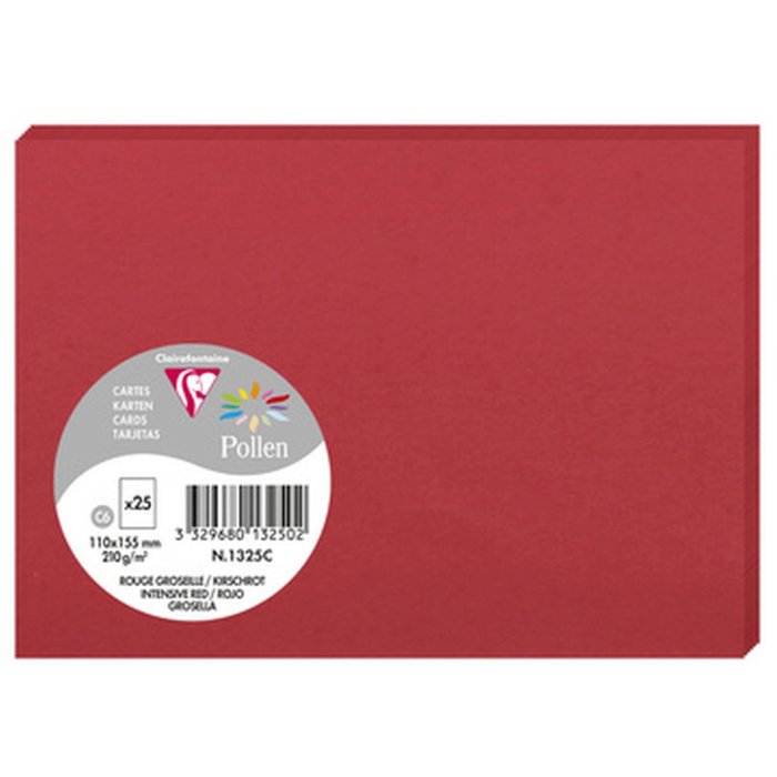 Scheda C6 Polline 210g rosso ciliegia