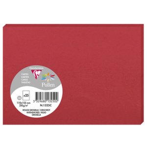Scheda C6 Polline 210g rosso ciliegia