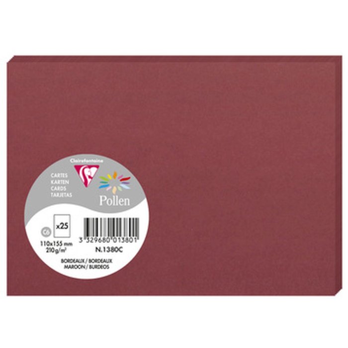 Carta C6 Polline 210g bordeaux