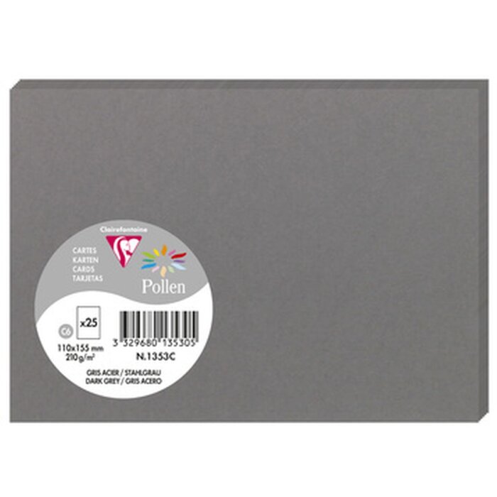 Carta C6 Pollen 210g Grigio scuro