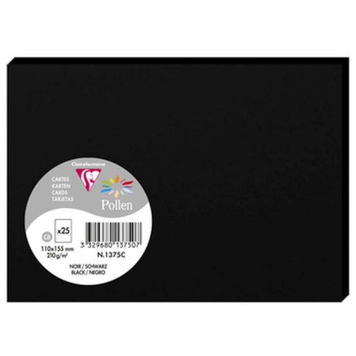 Carta C6 Pollen 210g Nero