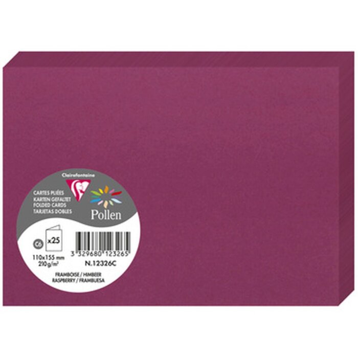 Carta C6 doppia 210g lampone