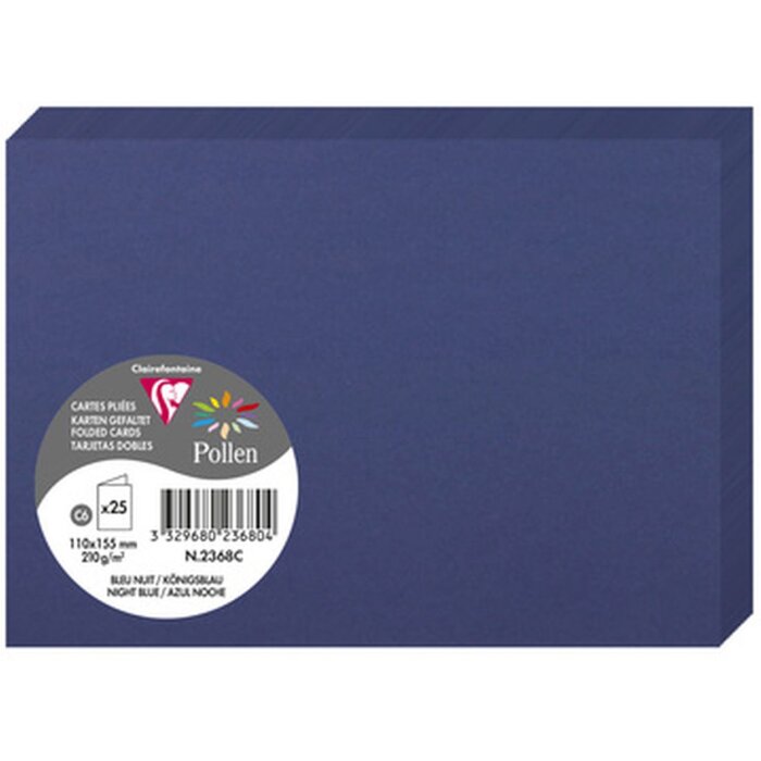 Carta C6 doppia 210g blu reale