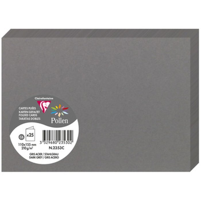 Carta C6 doppia 210g grigio scuro