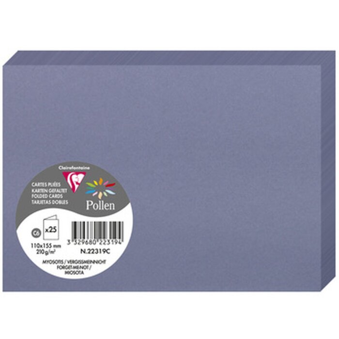 Cartoncino C6 Doppio 210g Blu nontiscordardime
