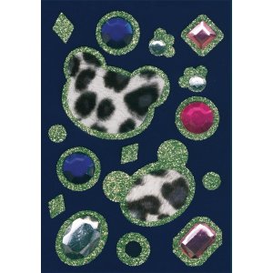 Adesivi HERMA Orsetti scintillanti della serie GLAM ROCKS
