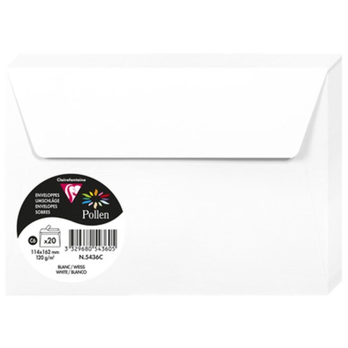 Busta C6 Polline 120g Bianco