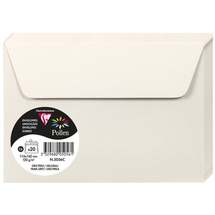 Busta C6 Pollen 120g grigio chiaro