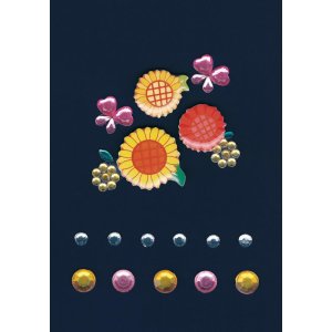 fiori glitterati colorati della serie GLAM ROCKS