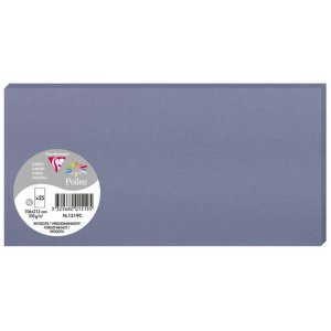 Confezione 25 cartoncini Polline, DL 106x213mm, 210g blu...