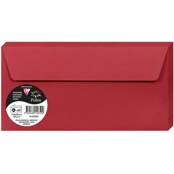 Busta DL Polline 120g Rosso ciliegia