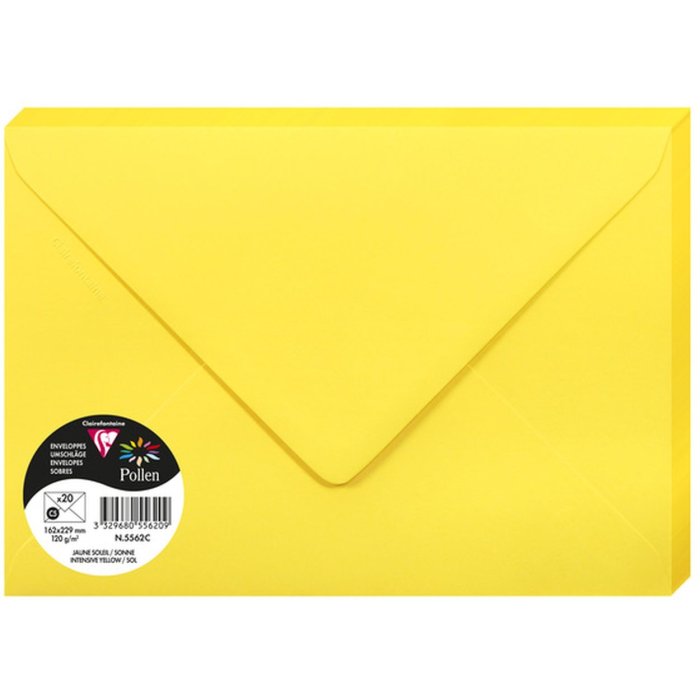 Confezione 20 buste polline, C5 162x229mm, 120g sonne
