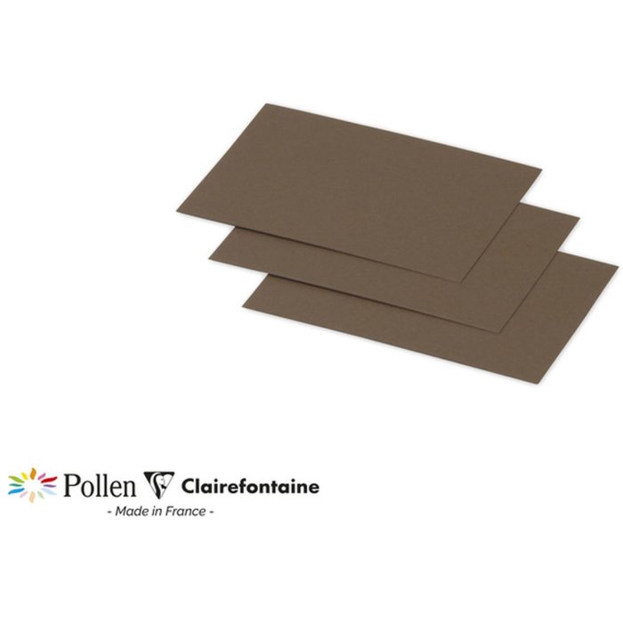 Confezione 25 cartoncini Mini Pollen, 70x95mm, 210g Marrone Talpa