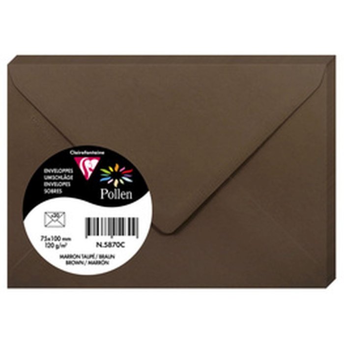 Clairefontaine Busta Polline 20 pezzi marrone 75x100 mm 120g