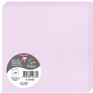 Carta doppia Polline 135x135 lilla