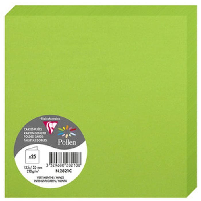 Carta doppia Polline 135x135 menta