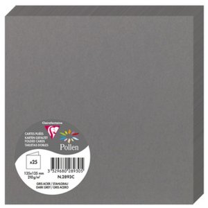 Scheda doppia Polline 135x135 color acciaio