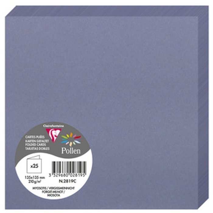 Carta doppia Polline 135x135 blu nontiscordardime