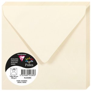 Busta Polline 20 pezzi avorio 140x140 mm 120g