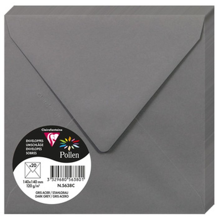Busta Polline 20 pezzi grigio scuro 140x140 mm 120g