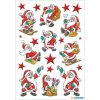 HERMA Divertente Adesivi colorati di Babbo Natale DECOR