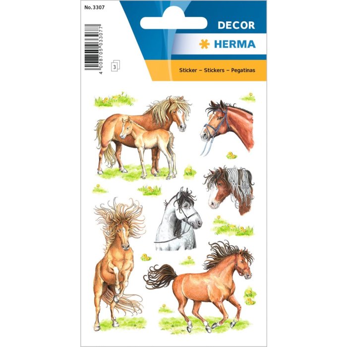 affascinanti adesivi di cavalli della serie DECOR