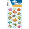 adesivi colorati a forma di pesce della gamma DECOR