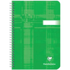 Libro a spirale Clairefontaine, din a5 14,8x21cm, 50 fogli, 90g, quadrato