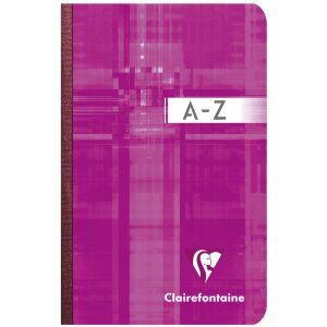 Quaderno indice A7 9x14cm, 96 fogli, 90g, a scacchi assortiti