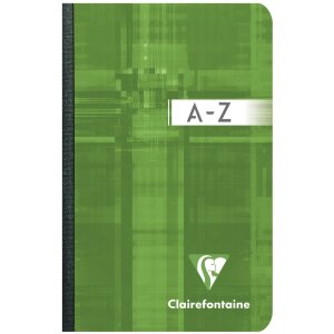 Quaderno indice A7 9x14cm, 96 fogli, 90g, a scacchi assortiti