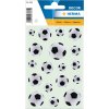 Adesivi HERMA bianco-nero per palloni da calcio serie DECOR