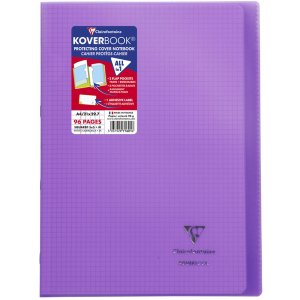 Koverbook PP Clairefontaine, DIN A4, 48 fogli, 90g, quadrato