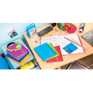 Koverbook PP Clairefontaine, DIN A4, 48 fogli, 90g, quadrato