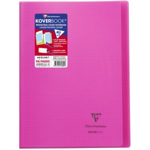 Koverbook PP Clairefontaine, DIN A4, 48 fogli, 90g, quadrato