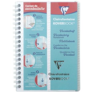 Koverbook vocabolario Clairefontaine, 11x17cm, 50 fogli