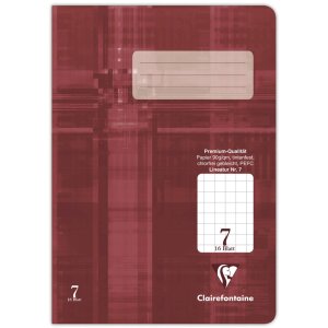 Quaderno di esercizi a5 quadrato 16 fogli con sentenza 7