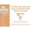 Carta millimetrata A4 perforata bianca 90g