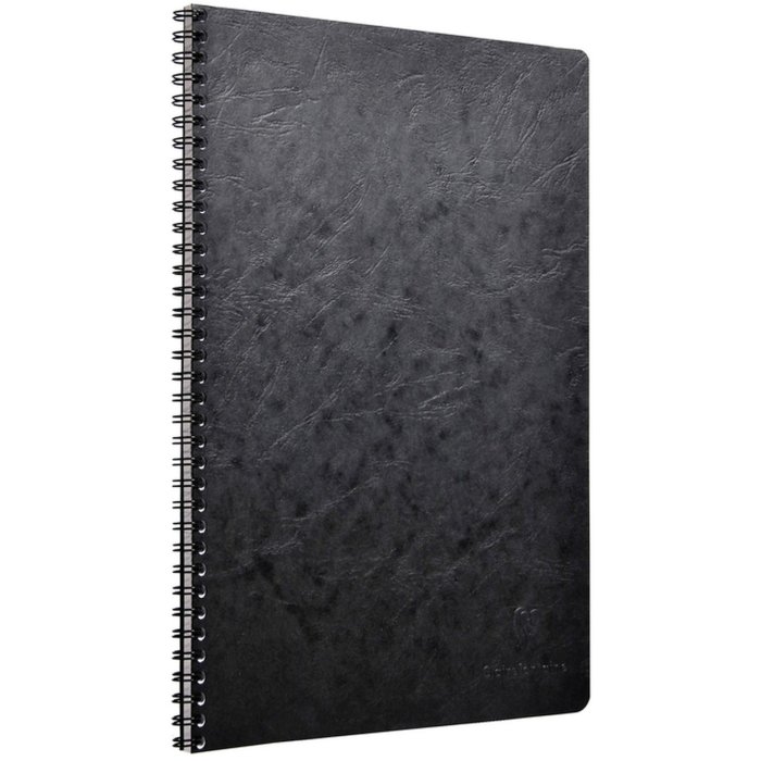 Quaderno a spirale A4 foderato Age Bag nero