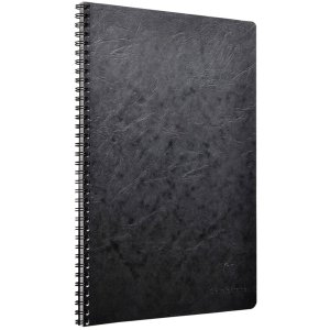 Quaderno a spirale A4 foderato Age Bag nero