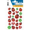 coccinella herma stickers con goffratura argentata della serie DECOR