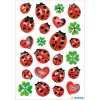 coccinella herma stickers con goffratura argentata della serie DECOR